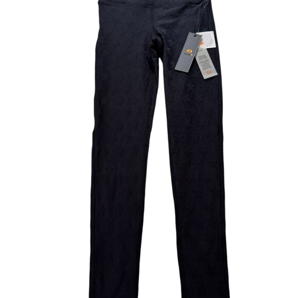 Mono B Pants - Mono B Black Star Embossed Leggings Women’s Size Small NWT High Waist Activewer
